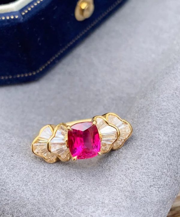 Boutique Red Copper Alloy Gem Stone Rings Online Sale