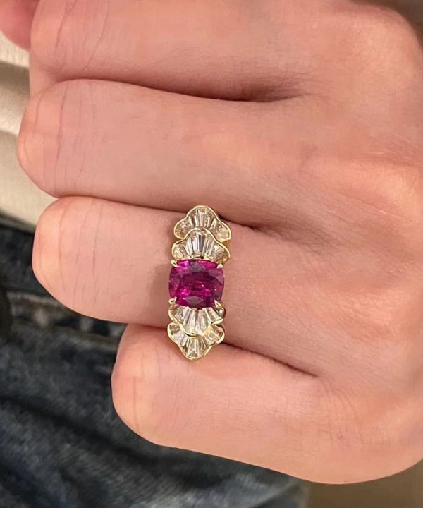 Boutique Red Copper Alloy Gem Stone Rings Online Sale - Image 2