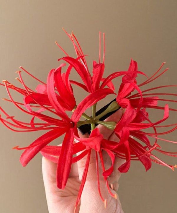 Art Pink Alloy Equinox Flower Hairpin For Cheap - Image 2