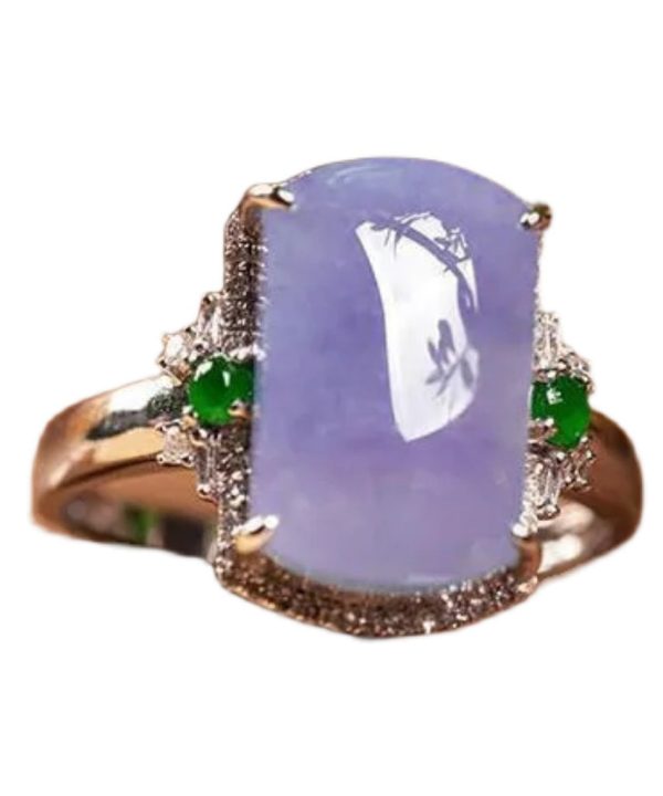 Fashion Purple Sterling Silver Overgild Gem Stone Rings Cheap - Image 5